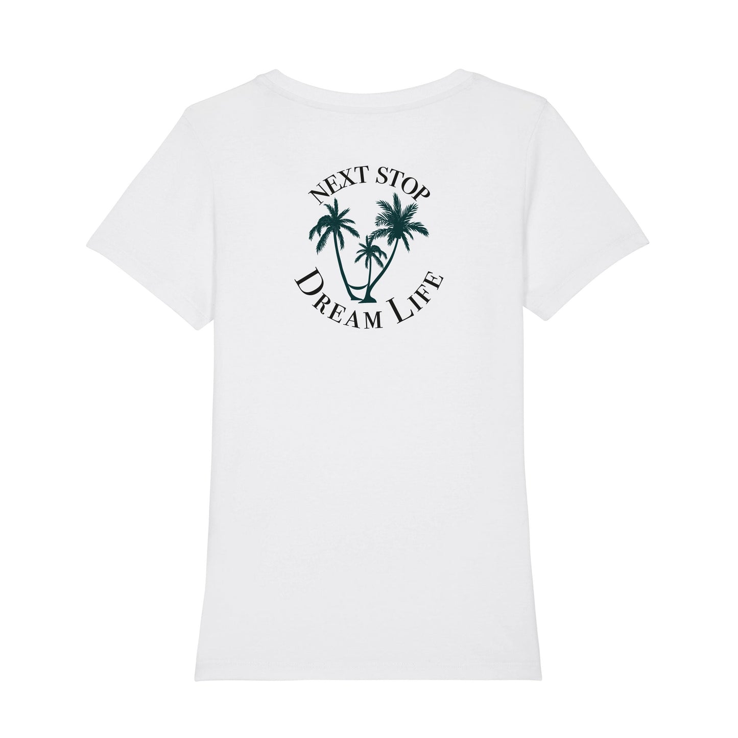 T-Shirt Woman Next Stop Dream Life white