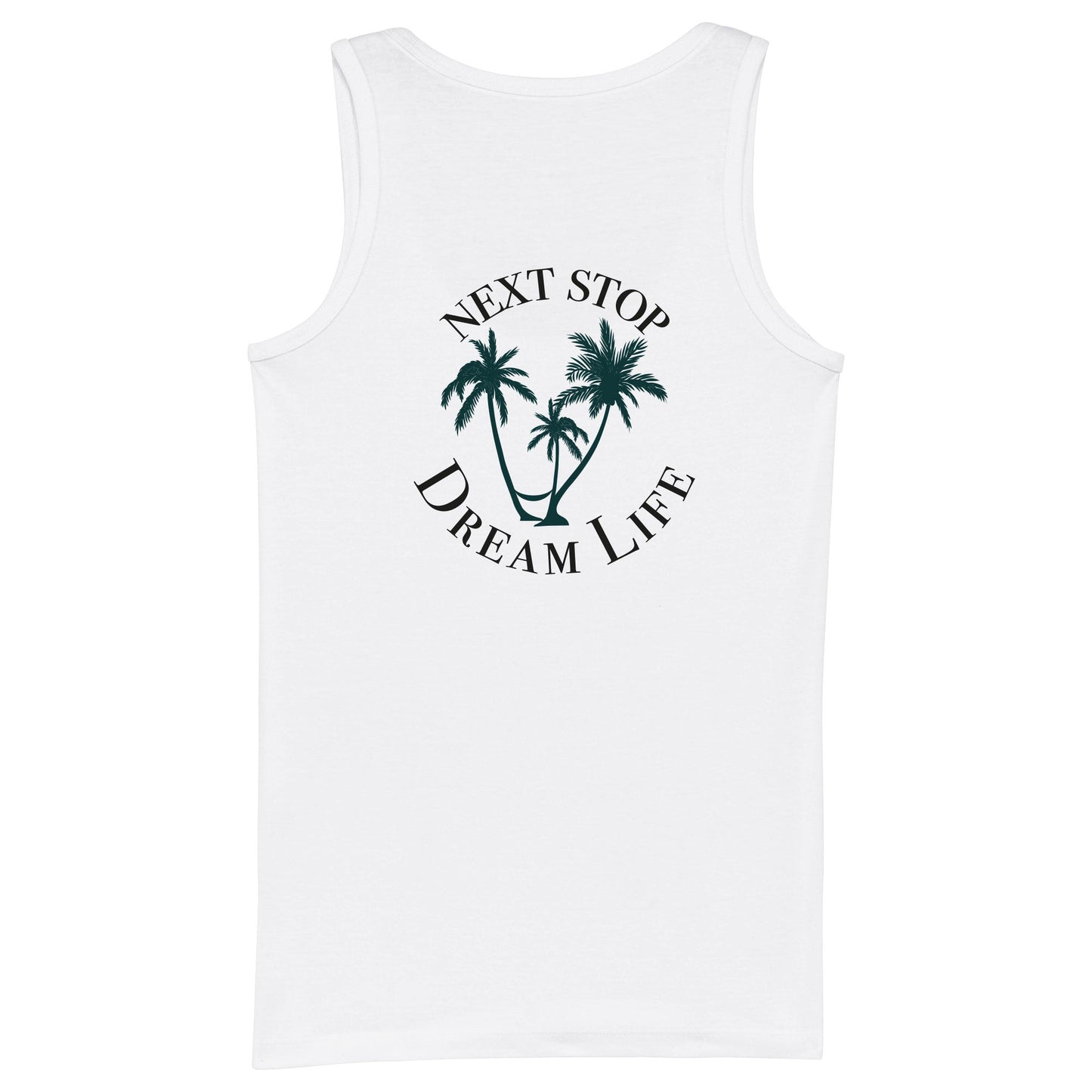 Woman Tank Top Next Stop Dream Life white