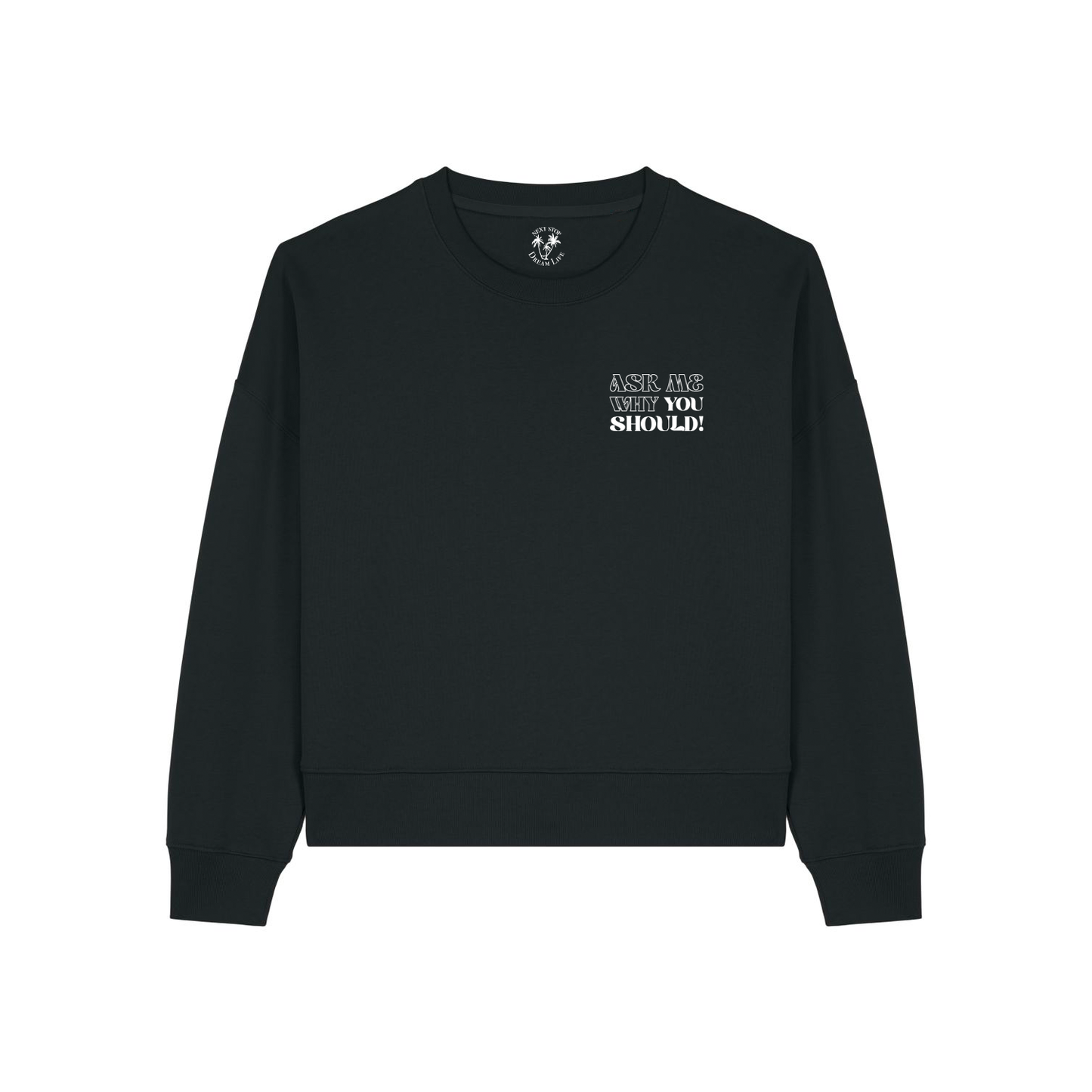 woman Sweater WHY DON'T YOU black