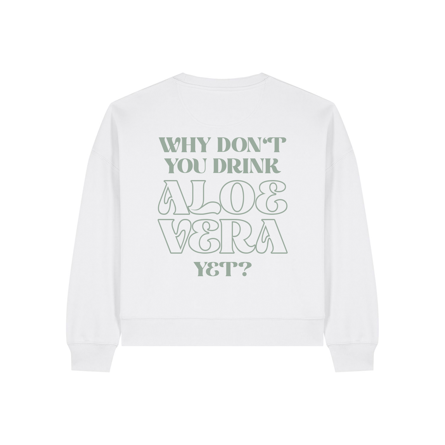 woman Sweater WHY DON'T YOU white
