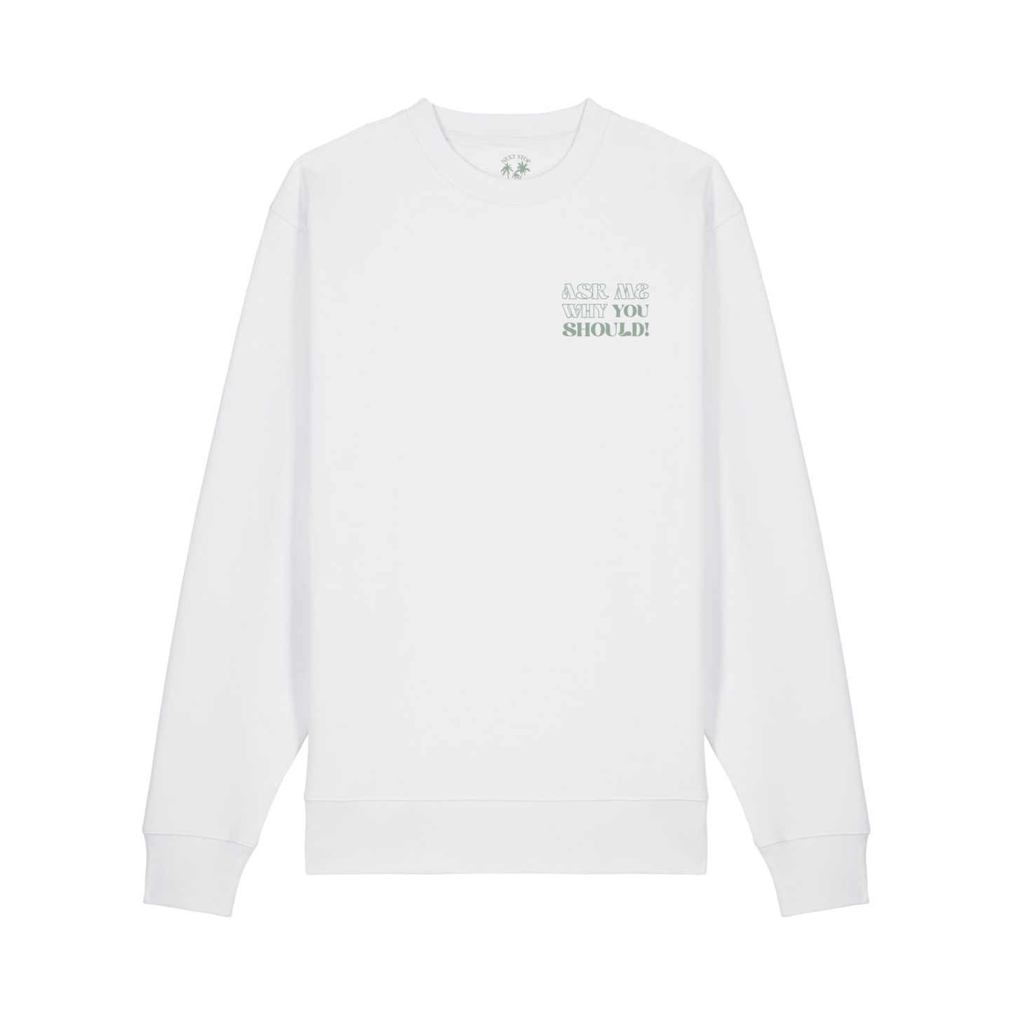 Unisex Sweater WHY DON'T YOU white