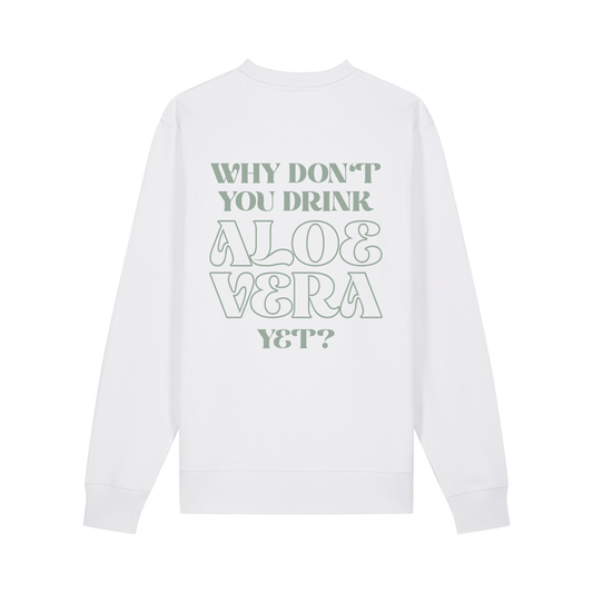 Unisex Sweater WHY DON'T YOU white
