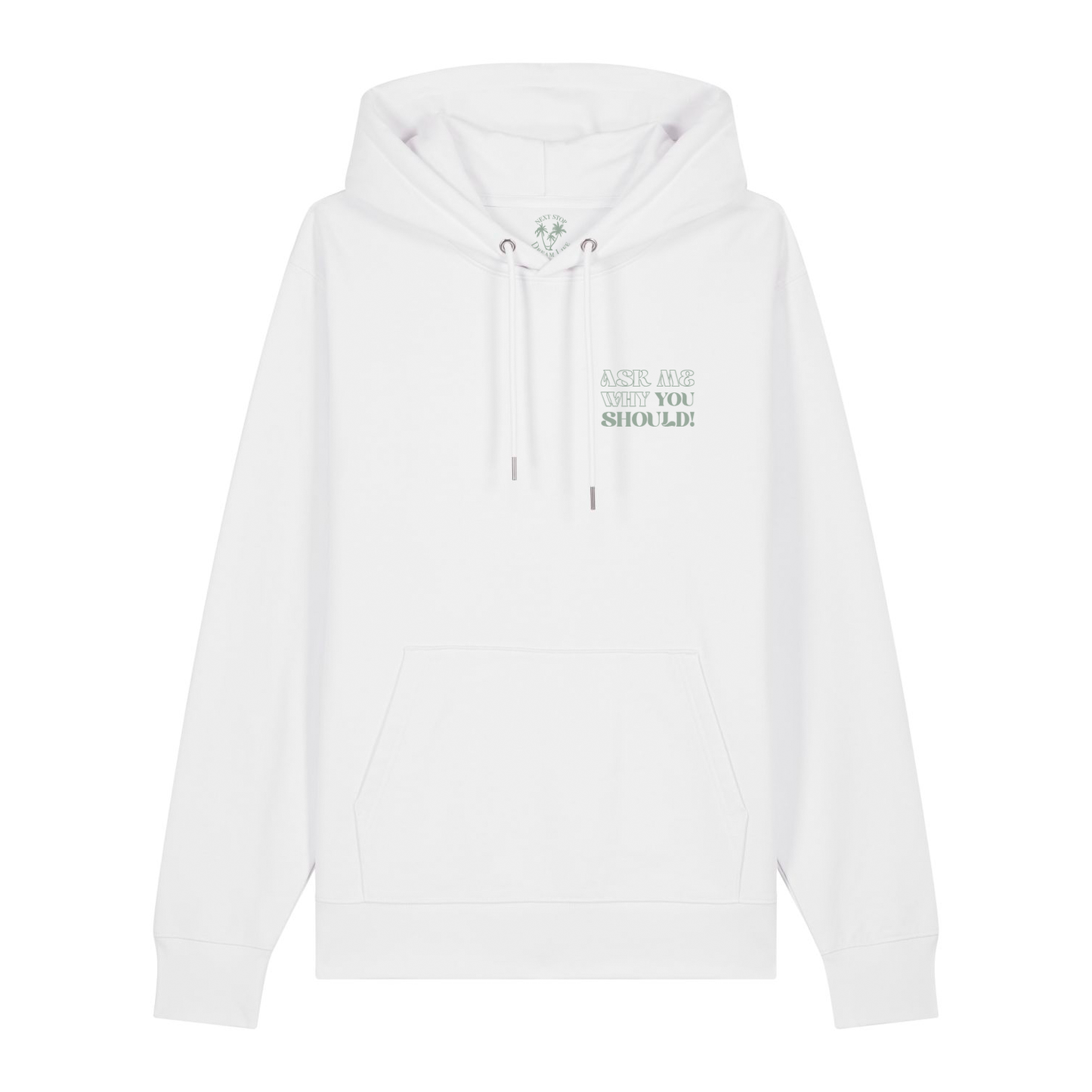 Unisex Hoody WHY DON'T YOU white
