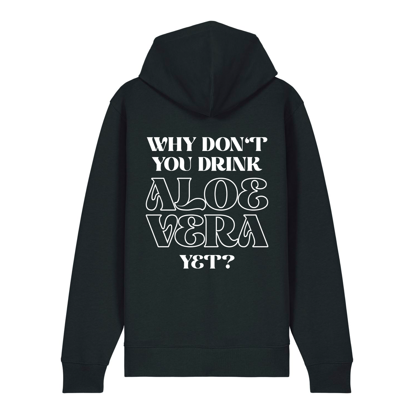 Unisex Zipper WHY DON'T YOU black
