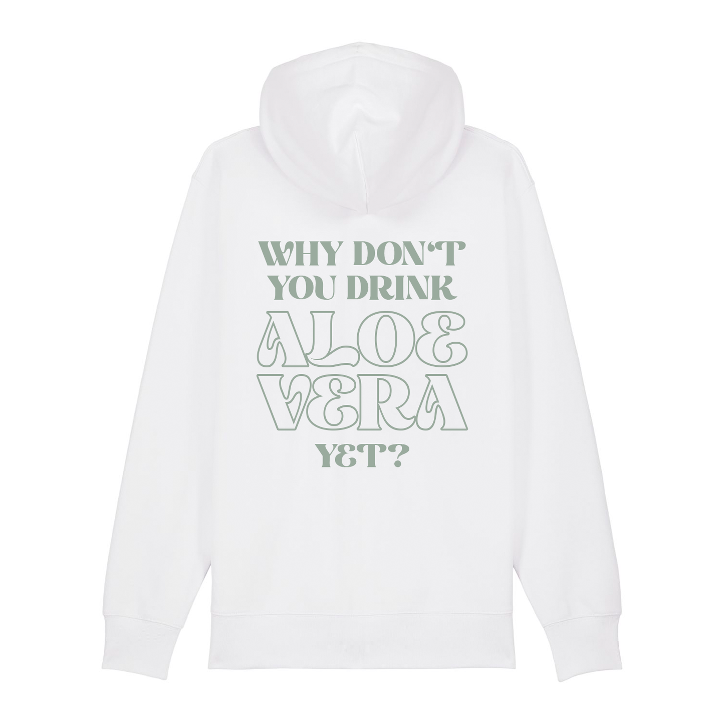 Unisex Zipper WHY DON'T YOU white
