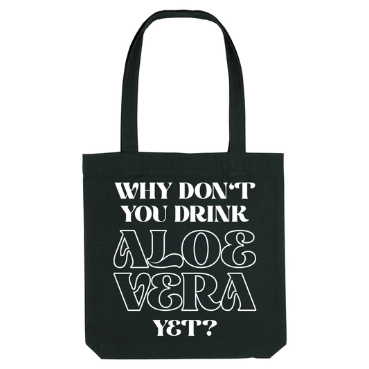 City bag WHY DON'T YOU black/white