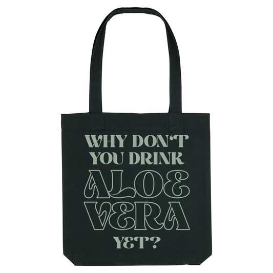 City bag WHY DON'T YOU black/aloe