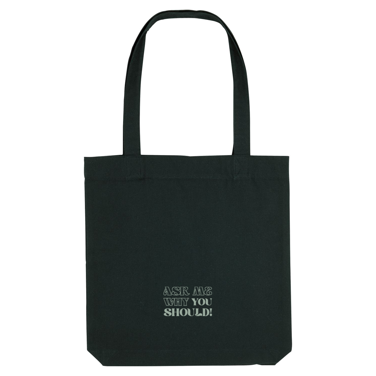 City bag WHY DON'T YOU black/aloe