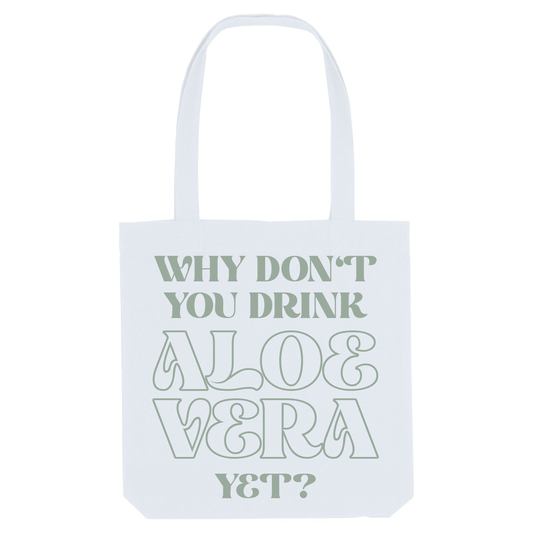 City bag WHY DON'T YOU white/aloe